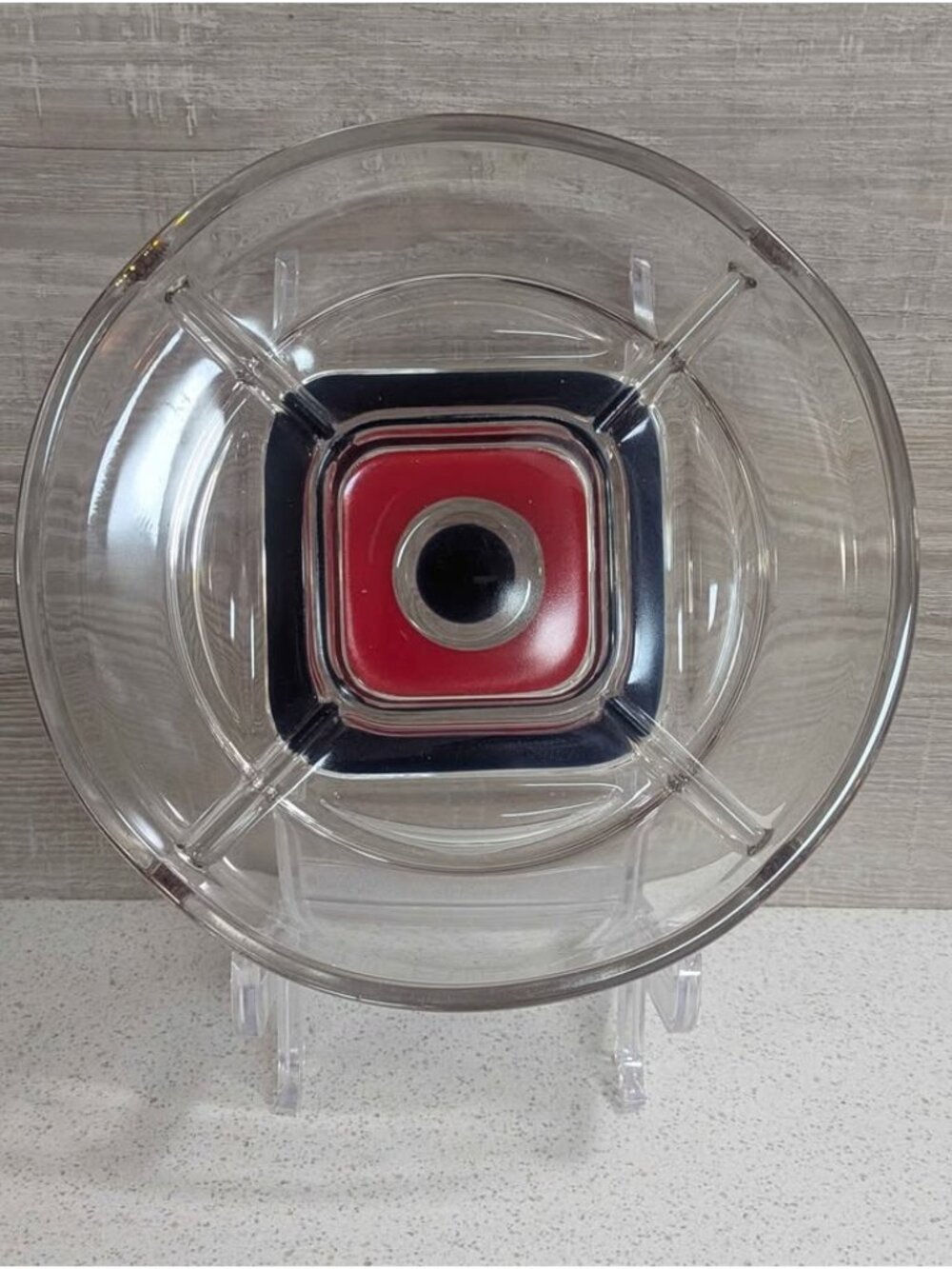 Vintage MCM Walther Glass(?) Nut Dish